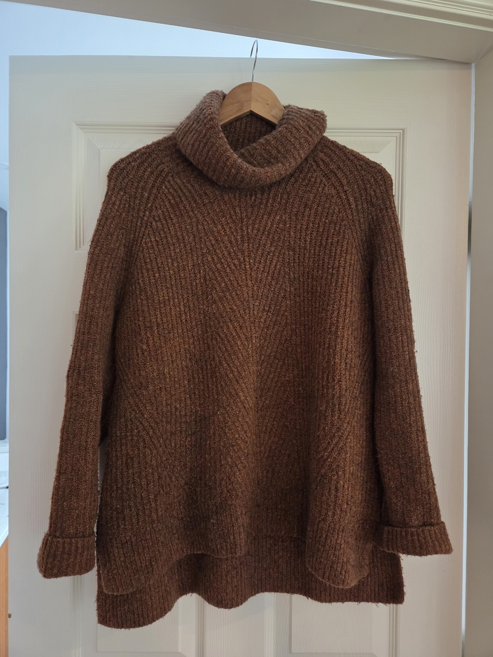 Madewell Brown Wool-Blend Turtleneck Sweater – Size Medium